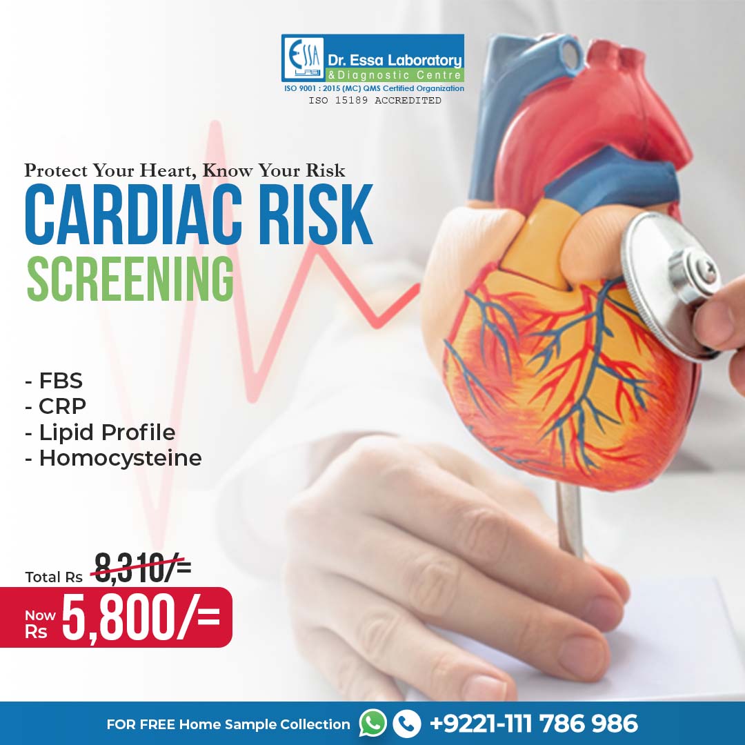 Cardio Screening Cardiac Screening Package – EssaLaboratory