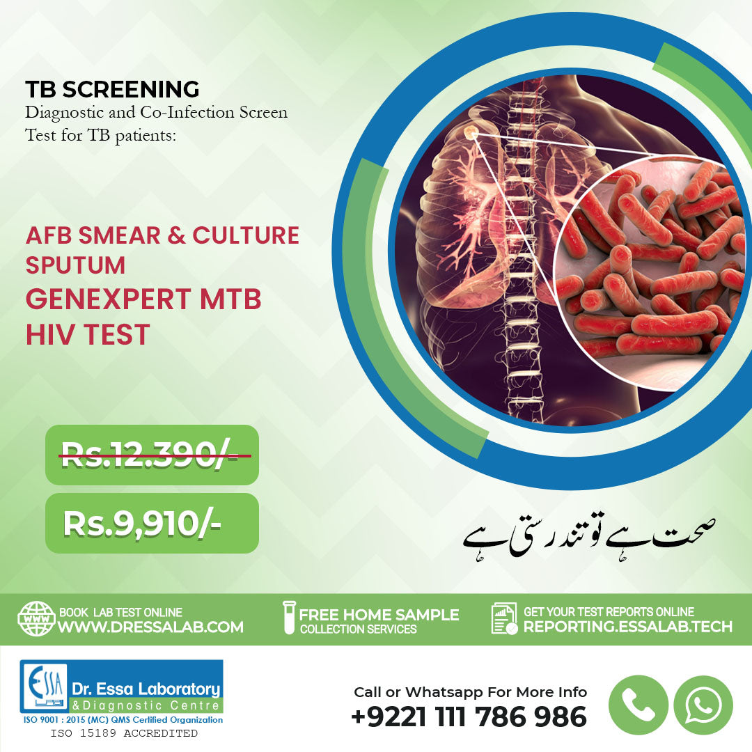 TB Screening Package - Diagnostic and Co-infection Screen Test for TB patients